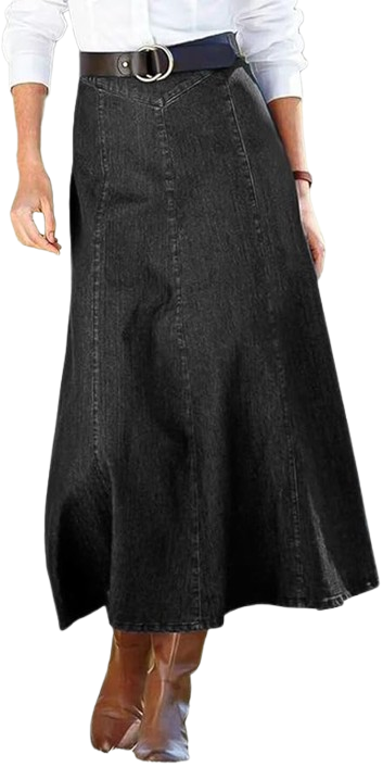 The A-Line High Rise Vintage with Stitch Detail Long Wash